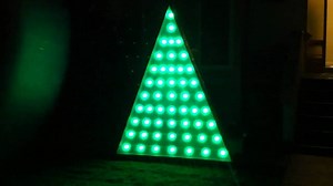 Giant RGB pixel Christmas tree