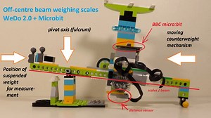 WeDo 2 0 + Microbit (Mind+) - Off-centre weighing balance