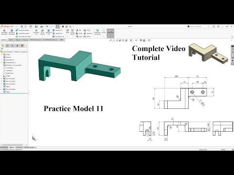How to make Practice Model 11 in Solidworks, Complete Video Tutorial