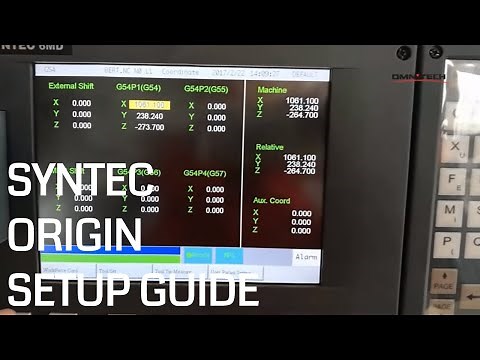 How to Setup CNC Router Origin on Syntec Controller?