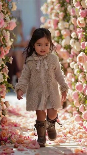 Cute Anime Baby Girl Rampwalk ✨💗 #aianimation #ai #aishorts
