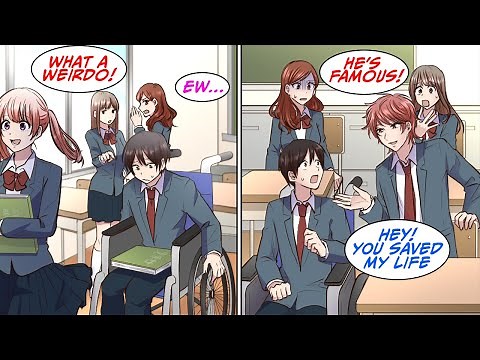 I was injured and went to school in a wheel chair... [Manga Dub]