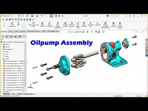 Oil pump assembly tutorial | Solidworks assembly tutorial