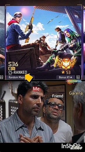 S36 CS-RANKED 3 DIN😱#freefire #shortvideo #trending