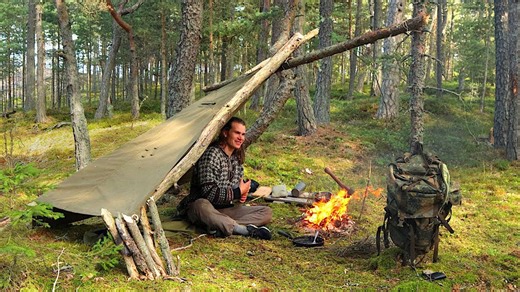 I Found the Most Relaxing Island Camp: Survival Camping in the Nordic Sea