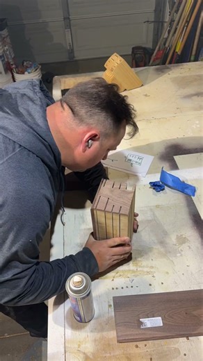 DIY walnut Knife Butcher Block - #kitchen #kitchenorganization #diy