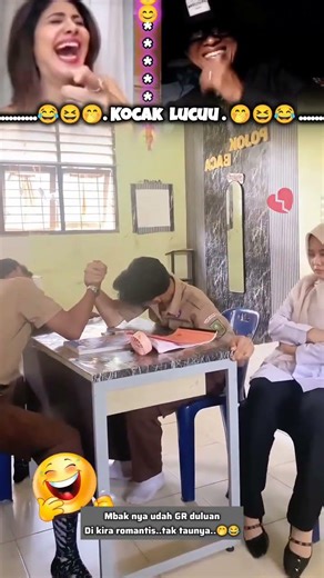 Yang lucu viral 😆😂 Mbak nya udah GR duluan