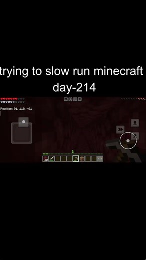 trying to slow run minecraft | day-214