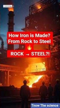 How Iron is Made in Factory? From Rock to Steel Process 🔥 (Blast Furnace Explained #IronMaking