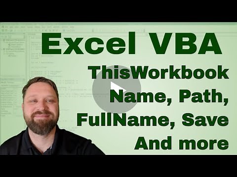 Excel VBA - ThisWorkbook Introduction (Code Included)