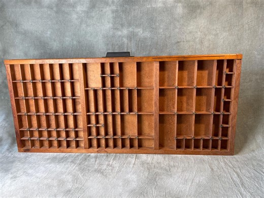 Antique Large Wooden Printers Tray Printers Letter Press Drawer Shadow Box - Etsy