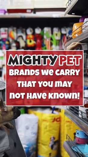 Did you know Mighty Pet carries more brands than you might realize?🐾 From trusted favorites to hidden gems, we stock quality products to keep your pets happy and healthy!✨ Stop in and discover something new at Mighty Pet! 👉 Comment a brand you didn’t know we carried! | Mighty Pet
