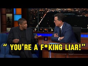 Denzel Washington Walkout Sparks Fiery Confrontation on Colbert’s Show – Full Breakdown