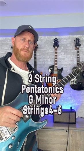 3 String Pentatonics - G Minor - Strings 4-6 | Guitar Essentials