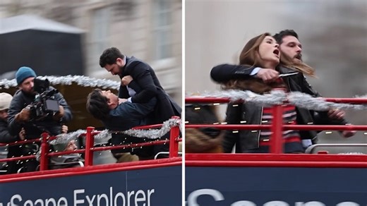 Mark Wahlberg Films Action-Packed Scenes for 'The Family Plan 2' in London