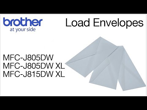 Loading an envelope - Brother MFC-J805DW or MFC-J815DW XL