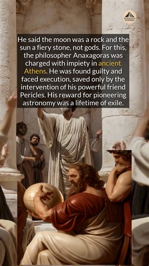 An ancient philosopher was exiled for saying the moon was a rock and the sun a fiery stone. #history #ancienthistory #didyouknow | Archaeological Wonders