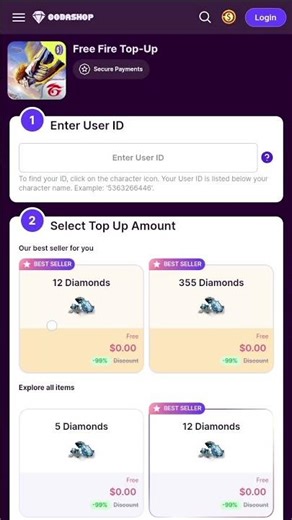 #freefire #codashop #garenafreefire #shortvideo