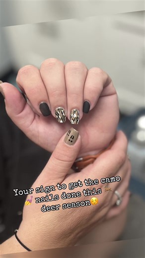 Camo Nail Art Ideas for Deer Season