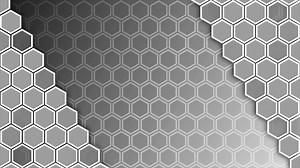 Download White color hexagonal shapes background for free
