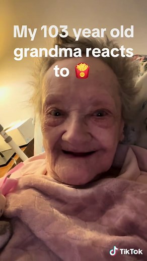103-Year-Old Grandma's Adorable French Fry Reaction