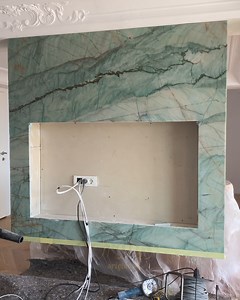 763K views · 773 reactions | Creating a TV Opening on a Marble Fireplace | DIY & Crafts | Facebook