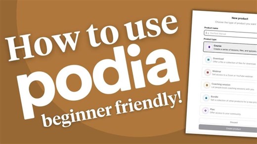 Get started with Podia! [BEGINNER FRIENDLY] | Podia