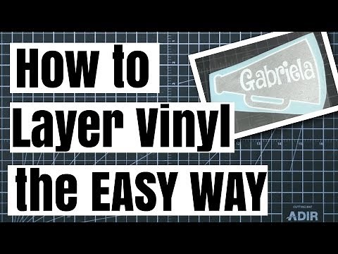 How to Layer 2 Color Vinyl without Registration Marks! The Easy Way!