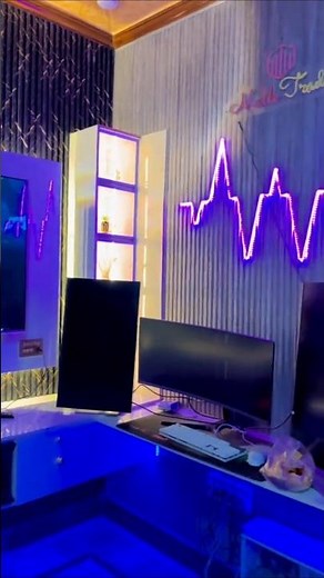 Gaming Room Setup 2026 💜 RGB Neon Lights + Dual Monitor + LED Wall | Gamer Bedroom Ideas