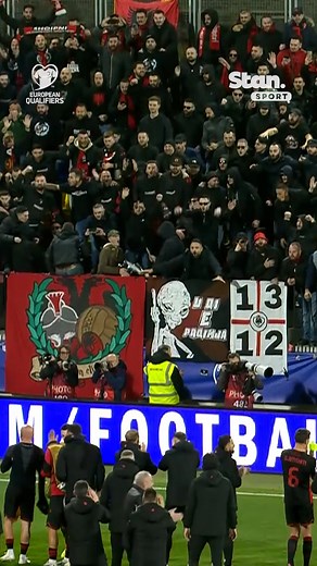 311K views · 9.1K reactions | Albania win in Andorra and secure a historic play-off spot in UEFA World Cup qualification!  These full-time scenes between players and fans are everything 梁 #StanSportAU #WCQ | Stan Sport Football | Facebook