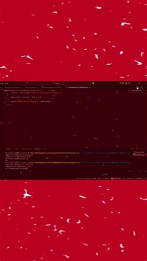 Python Temperature Converter 🐍 #coding #pythonanddjangofullstackwebdeveloper #pythonprojects