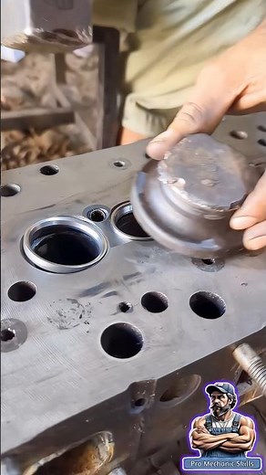 How Mechanics Install Head Valve Seats Like a Pro #automobile #how #mechanic #engine #shorts #repair