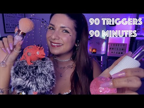 ASMR 90 Triggers in 90 Minutes - 900k Special