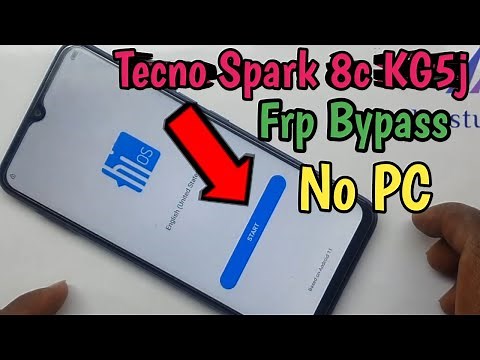 Tecno Spark 8c KG5j FRP Bypass Google Account Android 11 Without PC