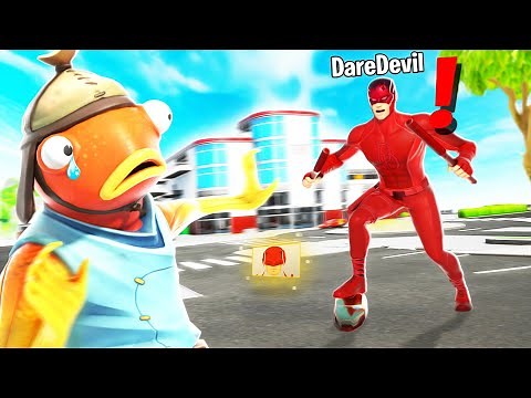 J'imite le BOSS DAREDEVIL ! Pour TROLL des NOOBS ! Il est trop FORT ! (Prank Fortnite)