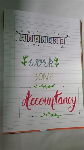 project file cover decoration ideas #schoolproject