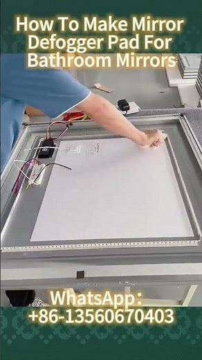 Stop your bathroom mirror from Fogging up by Mirror Defogger Pad!#mirror #led #diy #light #bathroom