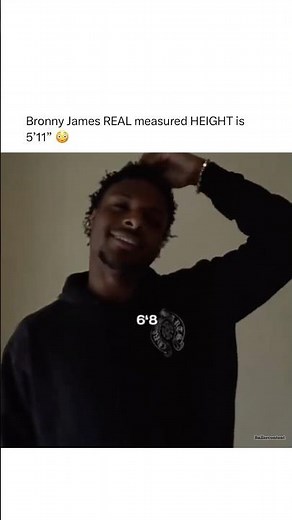 Bronny James REAL measured HEIGHT is 5’11” 😳