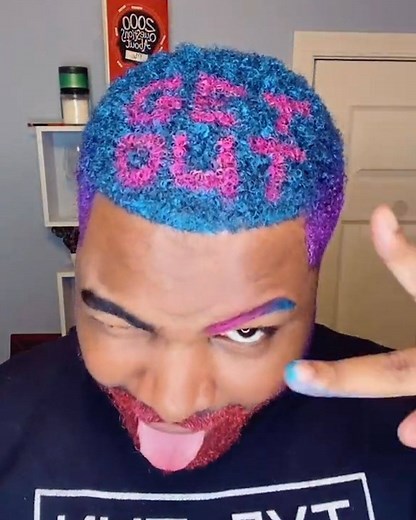 76K views · 735 reactions | Hair Wax Art A young man coloring his hair with paint wax to create art For more hair paint videos follow https://www.instagram.com/tye_tun/ | Cocoa Butter | Facebook