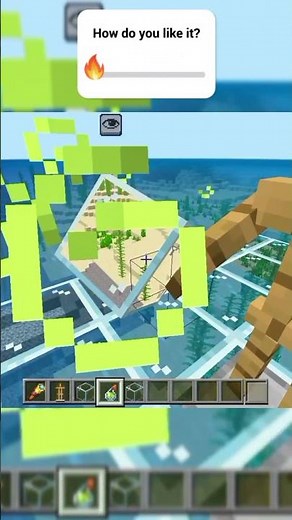 How to See Clearly Underwater in Minecraft Bedrock | Easy Water Clarity Trick!#minecraft #shorts