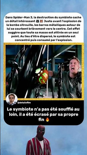 La Mort du Symbiote Cache un Détail Fascinant 🕷️💥 | Spider-Man 3 (2007)