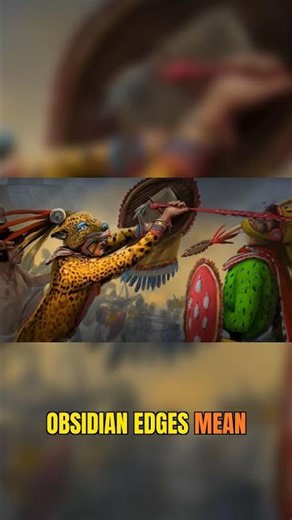 Why Aztecs Chose Obsidian Over Metal Swords #history #weapons #shorts