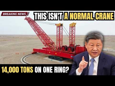 14,000 Tons In One Piece - The World's Strongest Crane Just Left Europe.