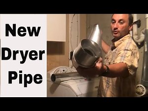 How to Install a new dryer vent pipe fast and easy