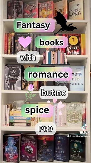 Fantasy books with romance but no spice Pt 9 #booktube #booktok #bookrecommendations #fantasybooks