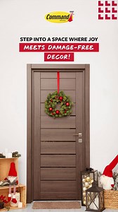 That feeling when your Christmas decor is perfect AND damage-free.  Command™ products provide a strong, clean hold, keeping your walls intact. Your easiest holiday decorating year starts now! #CommandHome #HolidayMagic #HomeDecoration #EasyDecor #ChristmasDecoration | Command | Facebook