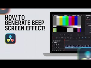How to generate beep screen effect in Davinci Resolve Software [easy]