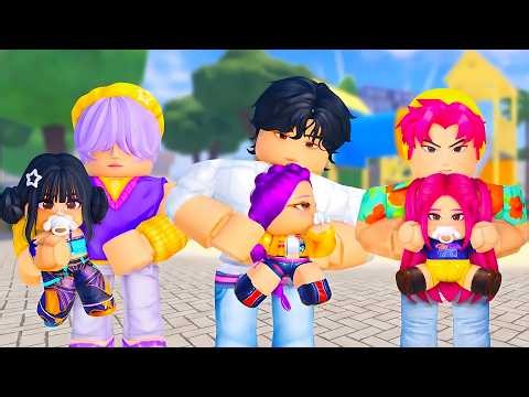 NO WAY! 😱 HOMELESS HUNTRIX PLUSHIES GET ADOPTED BY SAJA BOYS IN ROBLOX!