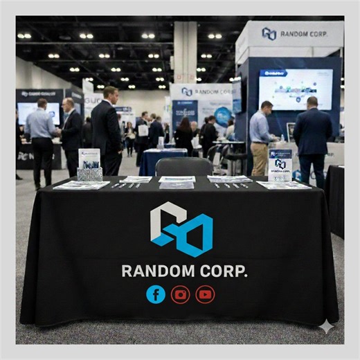 Custom Tablecloth for Corporate Events – Branded Logo Table Throw, Professional Trade Show & Business Event Table Cover - Etsy