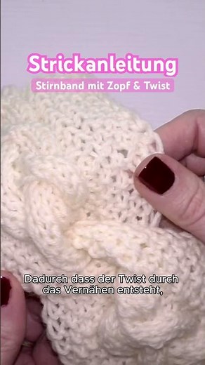 You can find the complete knitting instructions for the headband in the videos. 🥰 #knittingpattern